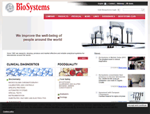 Tablet Screenshot of biosystems-sa.com